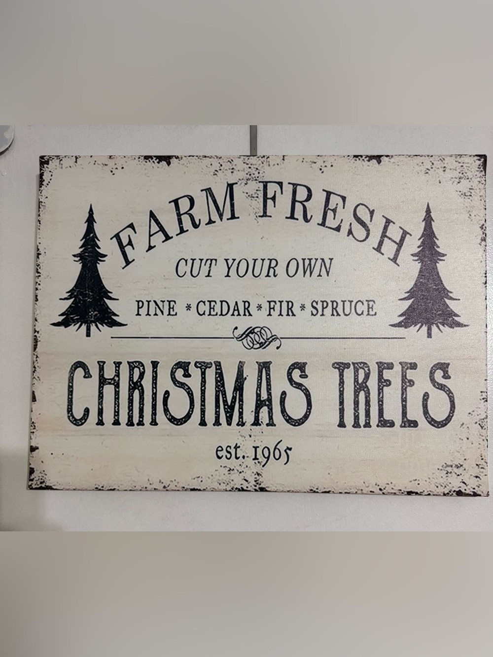 Farm Fresh Christmas Tree Sign - Picture 4 of 6